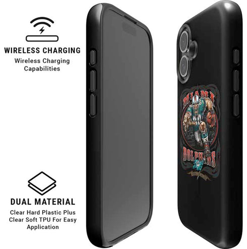 Liquid Blue NFL Miami Dolphins Running Back iPhone 16 Magsafe Impact Case